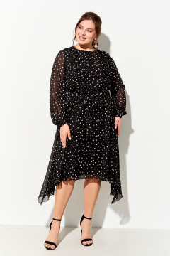 Платье IVA 1735 черный - фото 1