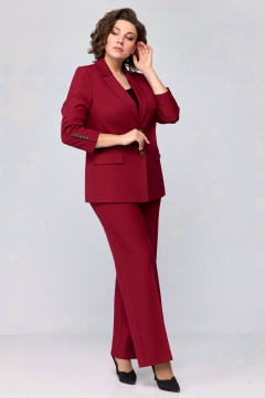 Брюки, жакет Мишель стиль 1177 винный - фото 3