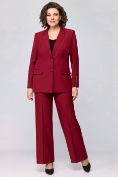 Брюки, жакет Мишель стиль 1177 винный - фото 2