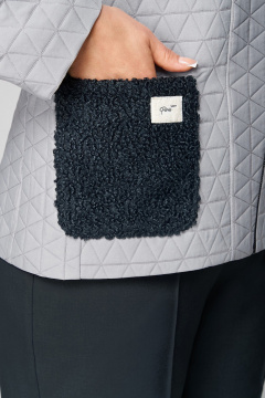 Брюки, жакет Мишель стиль 1296 жемчужно-графтовый - фото 4