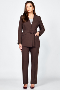 Брюки, жакет Мишель стиль 1311 французский_кофе - фото 1