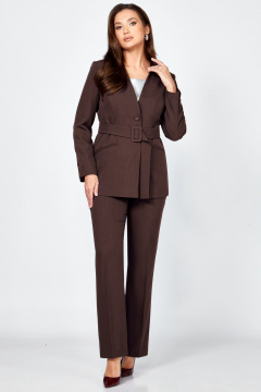 Брюки, жакет Мишель стиль 1311 французский_кофе - фото 2