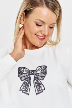 Джемпер OVERYOU М212 белый - фото 3