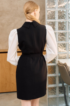 Платье Lokka 1709 черный/белый - фото 5