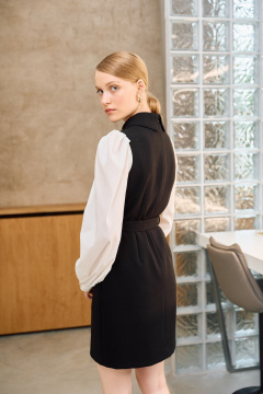 Платье Lokka 1709 черный/белый - фото 4