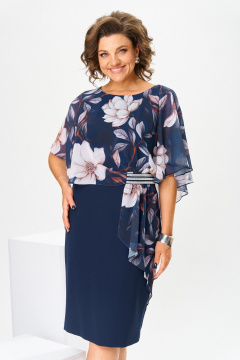 Платье Romanovich Style 1-2371 молочные_цветы - фото 5