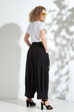 Комплект из блузона и брюк с высокой посадкой, летний, классика Euromoda 342 - фото 3