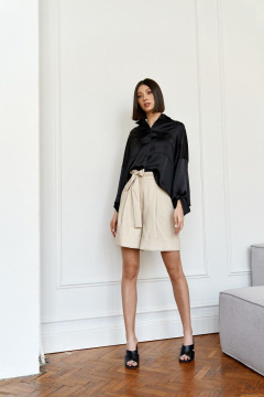 Шорты свободного кроя с поясом и карманами ANNETE 3946 - фото 1