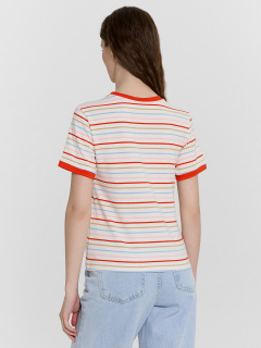 Футболка Mark Formelle 112936/24-33216П-5-2 полоска_на_св.молочном_589_D_вышивка - фото 2