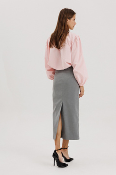 Юбка THE NAME 2411 серый - фото 5