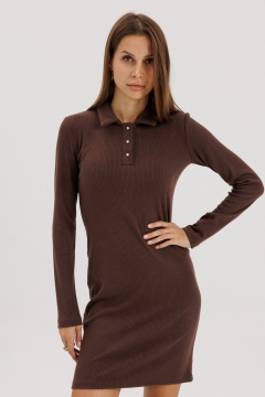 Платье THE NAME 2421 коричневый - фото 4