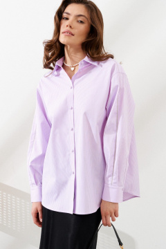 Блуза C. of PAPAYA NEW 1787 розовая_полоска - фото 3