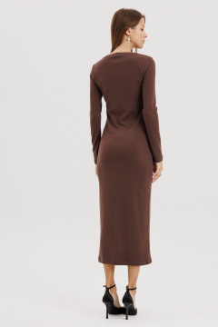 Платье THE NAME 2437 коричневый - фото 5