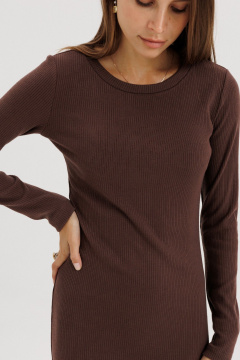 Платье THE NAME 2437 коричневый - фото 4