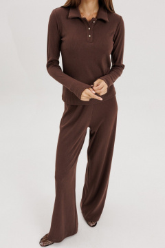 Брюки, джемпер THE NAME 2447 коричневый - фото 4