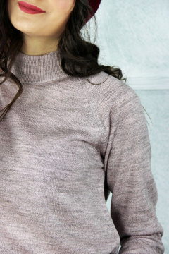 Свитер Полесье С3316-15 5С1754-Д43 170,176 кофейный+роз.облако - фото 3