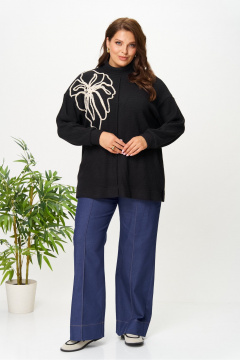 Джемпер AVA fashion М-152 черный - фото 2