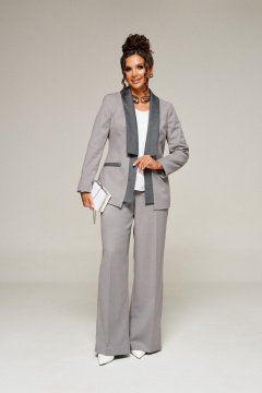 Блуза, брюки, жакет Beautiful&Free 6376 серый - фото 5