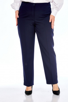 Классические синие брюки с заутюженными стрелками Элль-стиль 2002/6 темно-синий - фото 2