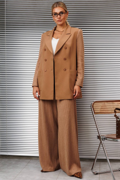Брюки, жакет Мода Юрс 2933 коричневый - фото 2