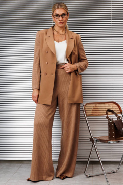 Брюки, жакет Мода Юрс 2933 коричневый - фото 1