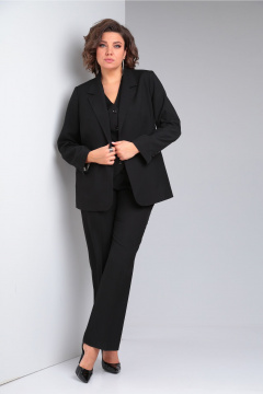 Брюки, жакет, жилет Vilena 1119 черный - фото 3