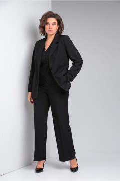 Брюки, жакет, жилет Vilena 1119 черный - фото 2