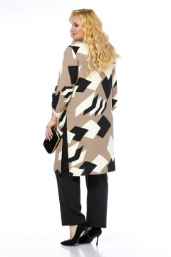 Блуза, брюки Koketka i K 1309 черный+бежевый - фото 3