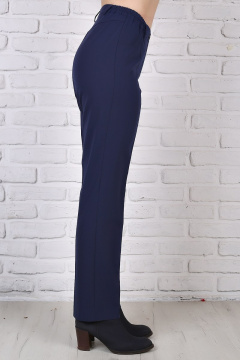 Классические брюки с двумя пуговицами из текстиля Avila 0394 синий - фото 2