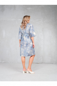 Платье Erika 1733-6 голубо-бежевый - фото 3