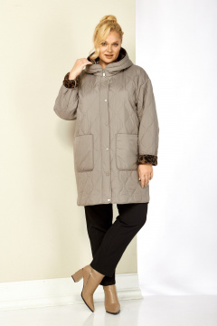Куртка Shetti 2197 бежево-серый - фото 2
