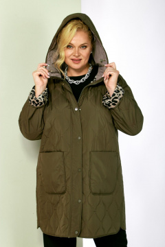 Куртка Shetti 2197 хаки - фото 4