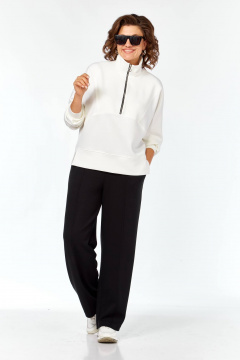 Брюки, джемпер Karina deLux M-1393 черно-белый - фото 4