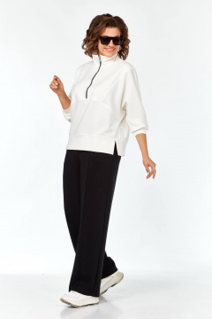 Брюки, джемпер Karina deLux M-1393 черно-белый - фото 3