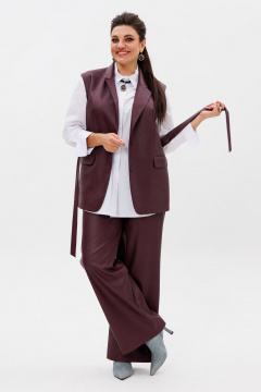 Брюки, жилет Anelli 1501.1 портвейн_роял - фото 2