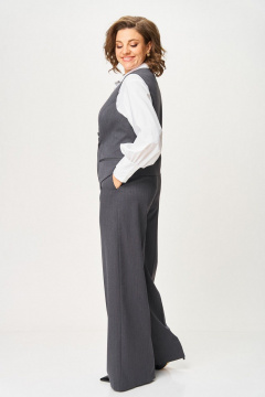 Брюки, жилет Svetlana-Style 1959 серый_полоска - фото 5