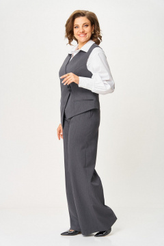 Брюки, жилет Svetlana-Style 1959 серый_полоска - фото 4