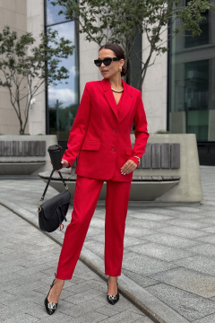Брюки, жакет, жилет Dilana VIP 2120 красный - фото 1