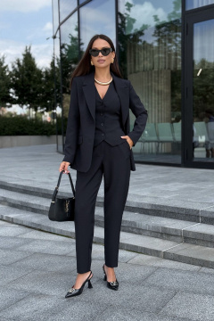 Брюки, жакет, жилет Dilana VIP 2120 черный - фото 2