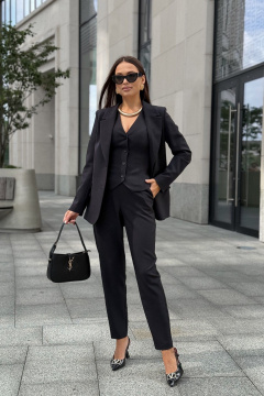 Брюки, жакет, жилет Dilana VIP 2120 черный - фото 1