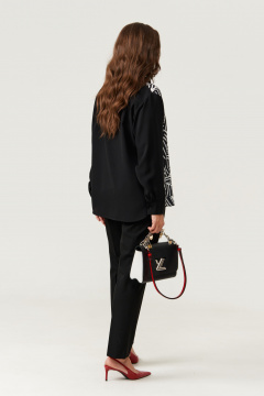 Блуза Панда 111340 черно-белый - фото 2