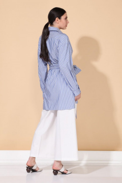 Демисезонный костюм с рубашечной застежкой и разрезами ALEZA 1011 - фото 3