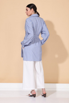 Демисезонный костюм с рубашечной застежкой и разрезами ALEZA 1011 - фото 2