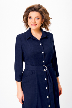 Платье Swallow 828 темно-синий - фото 3