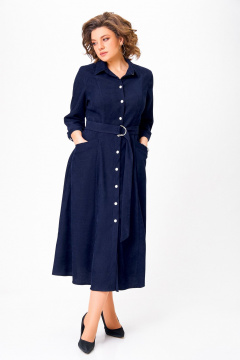 Платье Swallow 828 темно-синий - фото 2