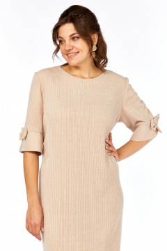 Платье Элль-стиль 2406 бежевый - фото 5