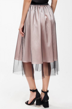 Юбка белая с сеткой и подкладкой, нарядная Femme & Devur 60022 1.3FN(170) - фото 3