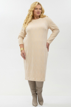 Платье Your size 2262 бежевый - фото 2