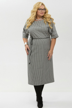 Платье Your size 2264 черно-белый - фото 1