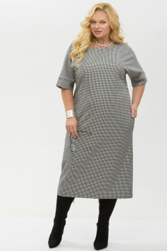 Платье Your size 2264 черно-белый - фото 2